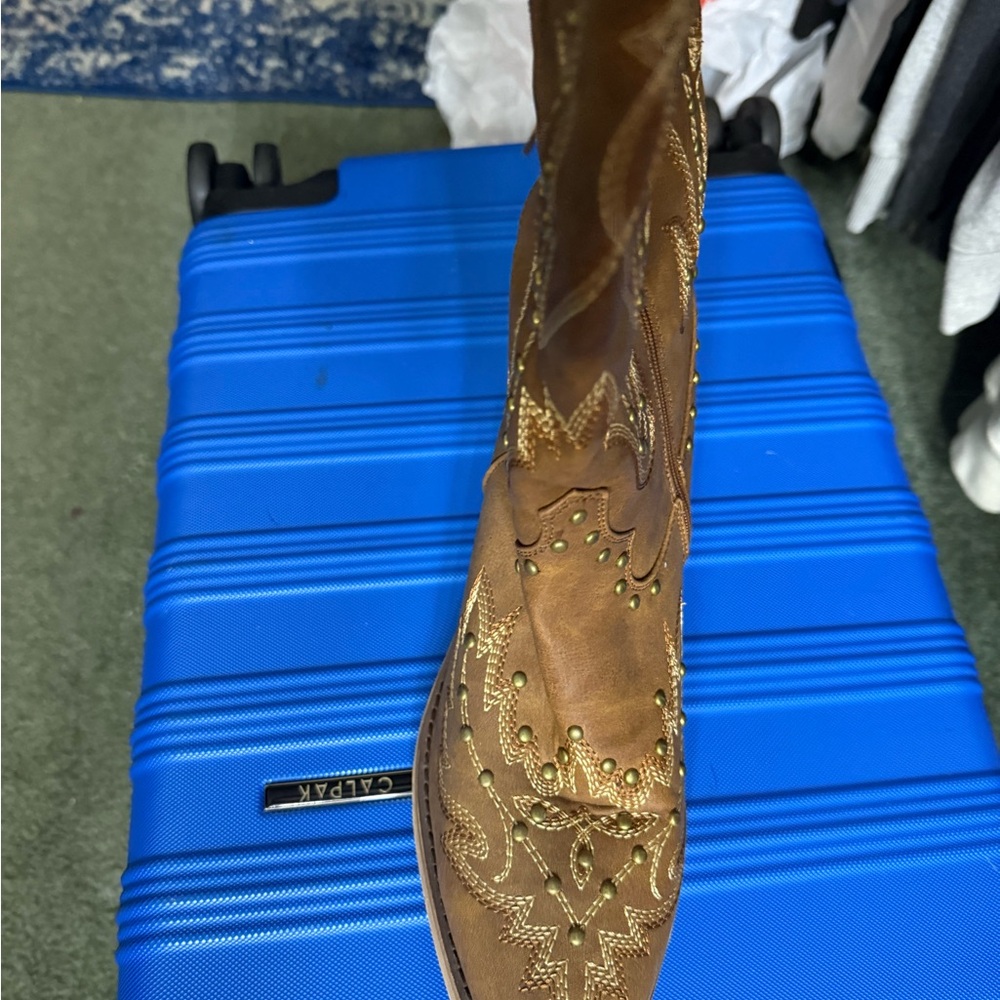 Amazon Brown Over the Knee Boots
